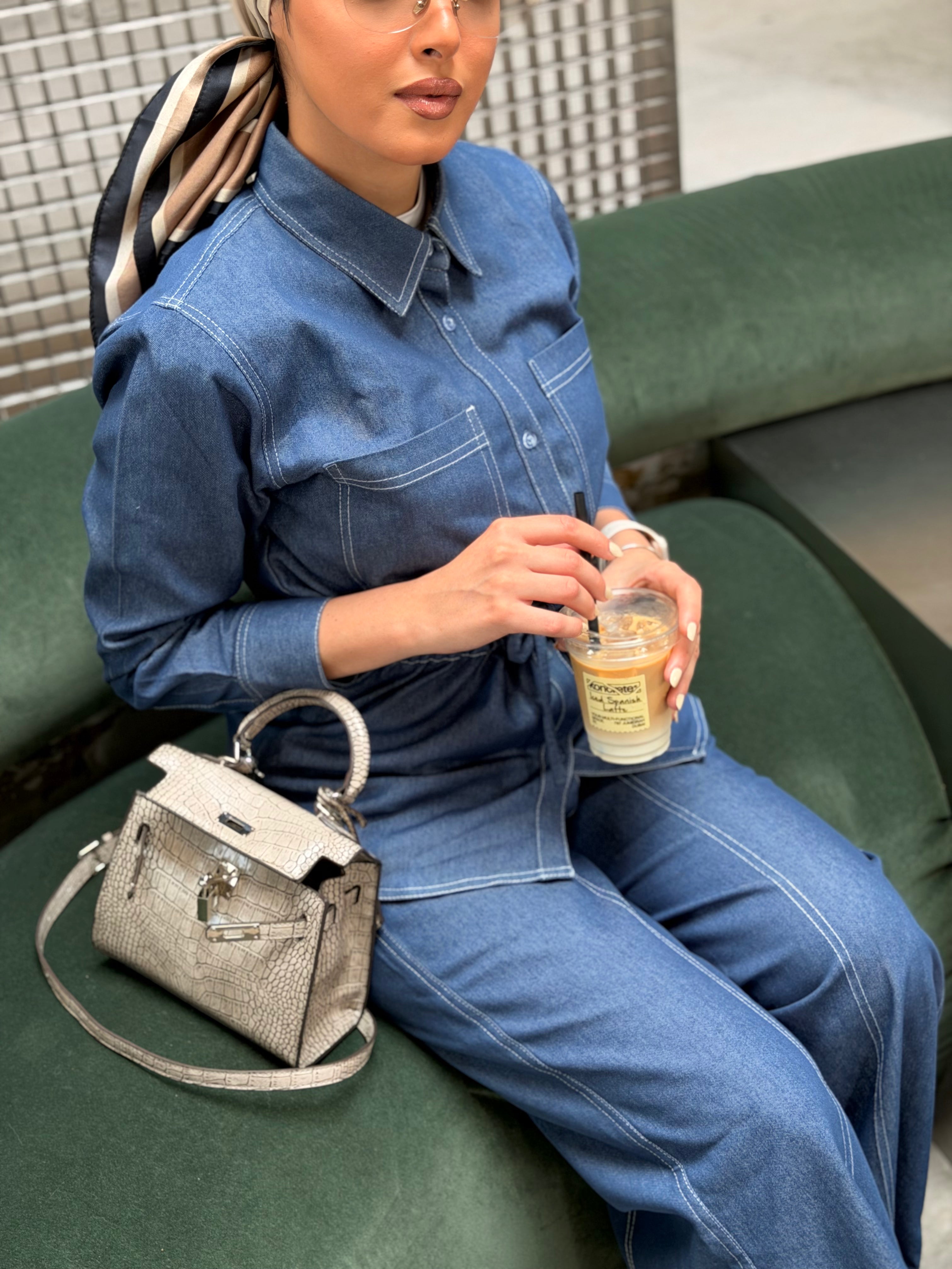 Twist Denim Set
