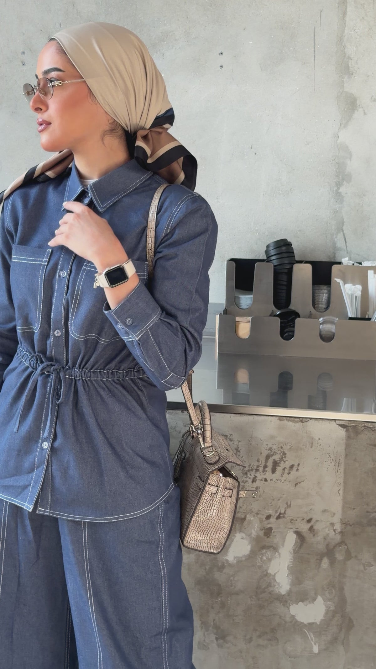 Twist Denim Set
